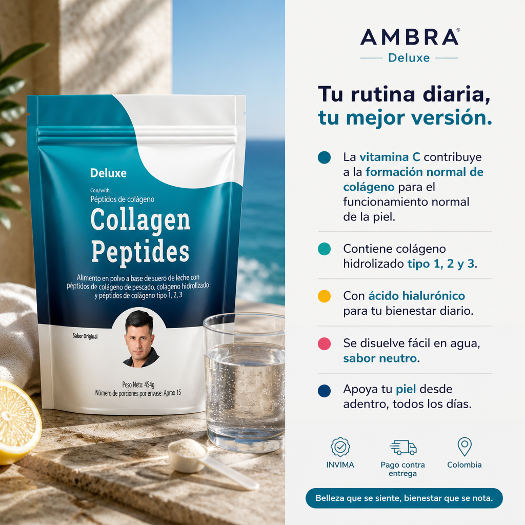 Colágeno Marino en Péptidos (Tipos 1, 2 y 3) | AMBRA Deluxe